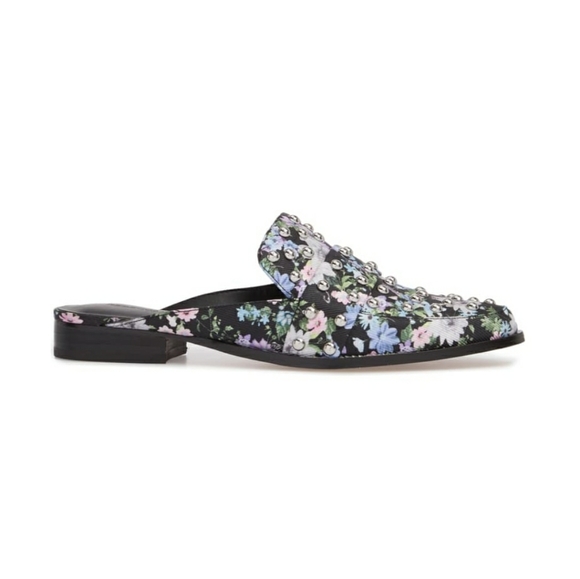 Sassy Studded Rebecca Minkoff Floral Mules - Picture 3 of 10